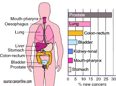 Types of Cancer and Occurence